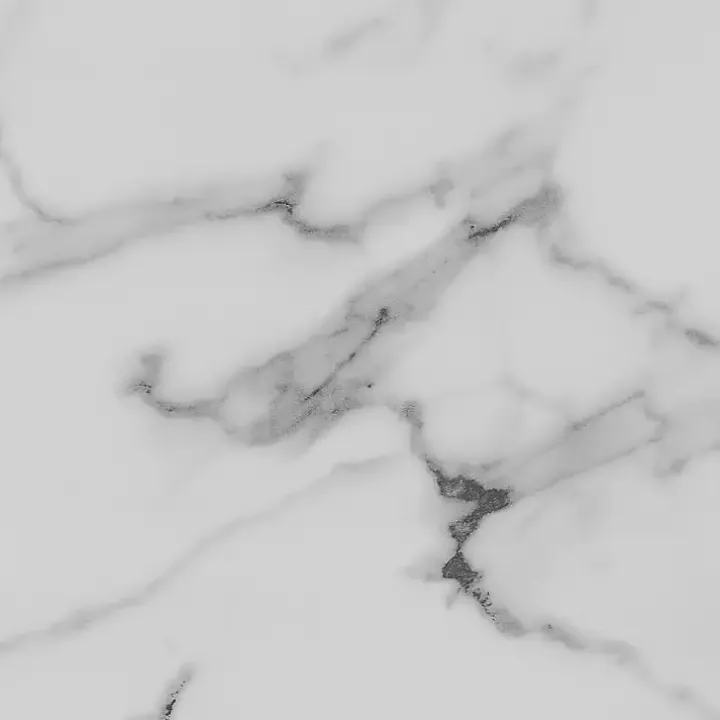 White Marble Two Tiered Metal Accent Table