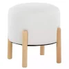 White Michelle Ottoman