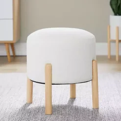 White Michelle Ottoman