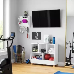 White Multi Cubby Organizer Bookshelf