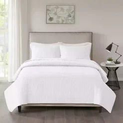 White Nash 3-pc. Reversible King Coverlet Set