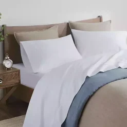 White Pima Cotton Sateen 4-pc. King Sheet Set