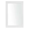 White Rectangular Wood Wall Mirror
