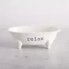 White Relax Bathtub Bathroom Tray