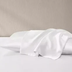 White Satin King 2-pc. Pillow Case Set