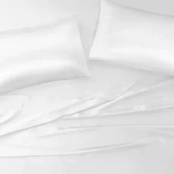 White Satin 6-pc. California King Sheet Set