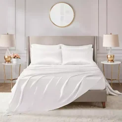 White Satin 6-pc. King Sheet Set