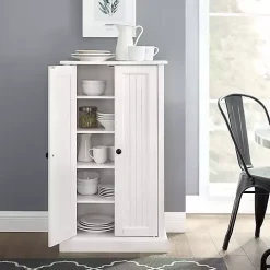White Seaside Accent Cabinet