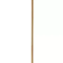 White Shell and Gold Metal Layered Chandelier