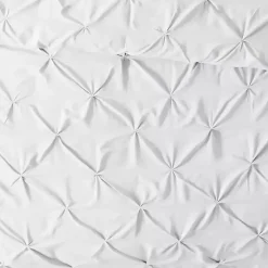 White Soft Pinched 3-pc. Twin Duvet Cover Set