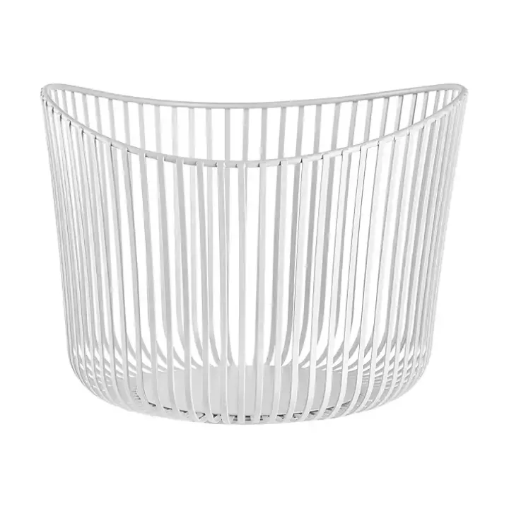 White Steel Modo Storage Basket