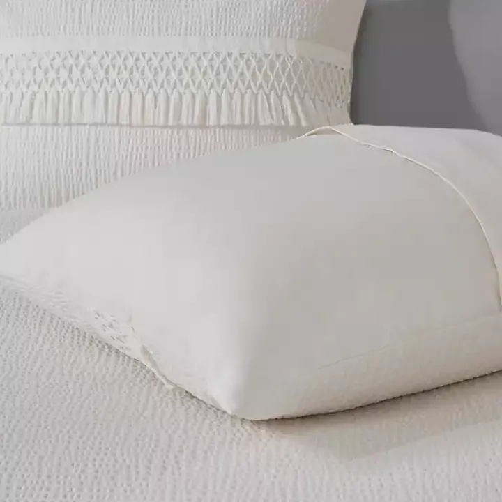 White Tassels California King 3-pc. Comforter Set