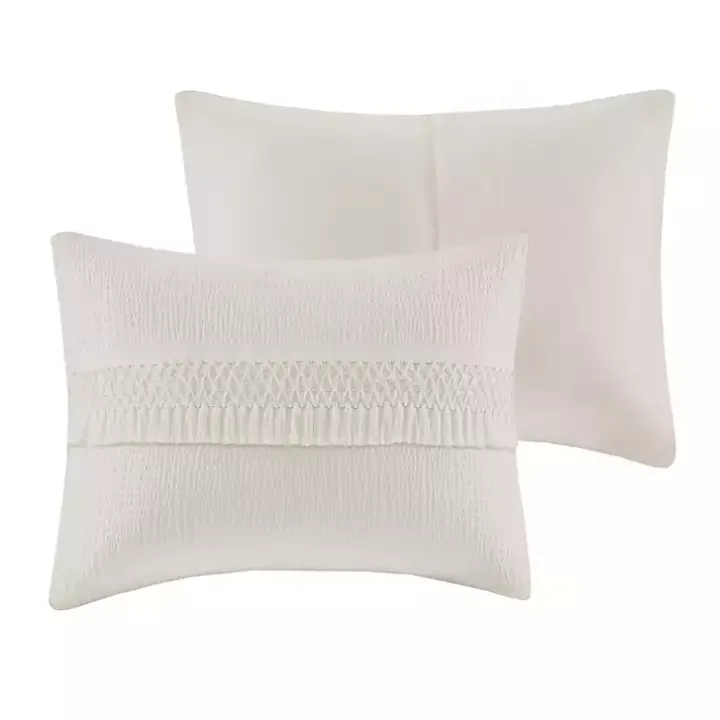 White Tassels California King 3-pc. Comforter Set