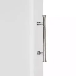 White Two-Door Top Shelf Cabinet