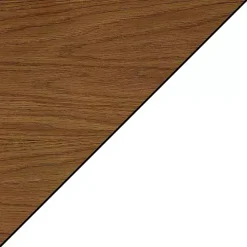 White Two-Tone Wood Double X Sides Accent Table