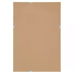 White Vintage Beaded Wall Mirror, 30 in.