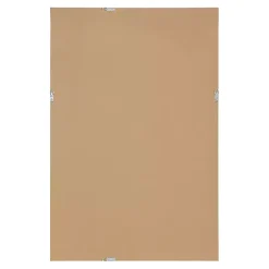 White Vintage Beaded Wall Mirror, 36 in.