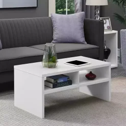 White Wakefield Shelf Coffee Table
