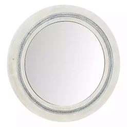 White Wood Aislinn Wall Mirror