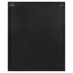 White Wood Barn Door 5-Shelf Wall Cabinet