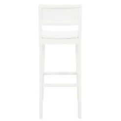 White Wood Devin Bar Stools, Set of 2