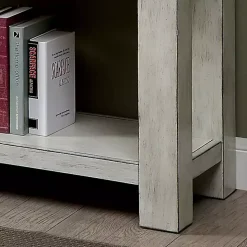 White Wood 4-Drawer Farmhouse Console Table