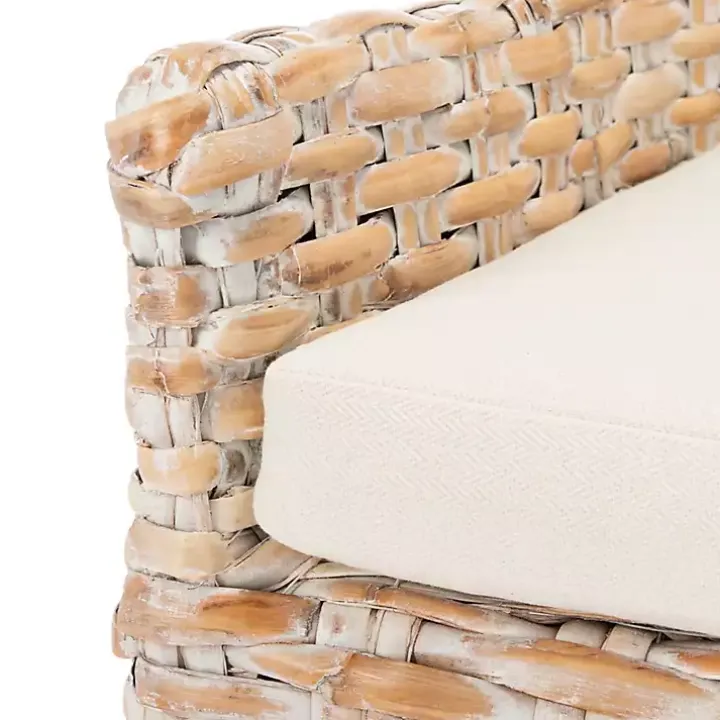 Whitewashed Rattan Cristen Accent Chair