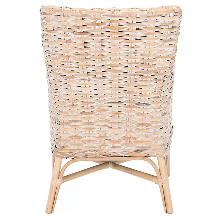 Whitewashed Rattan Cristen Accent Chair
