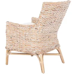 Whitewashed Rattan Cristen Accent Chair