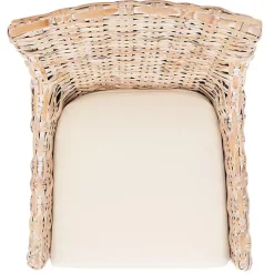 Whitewashed Rattan Cristen Accent Chair