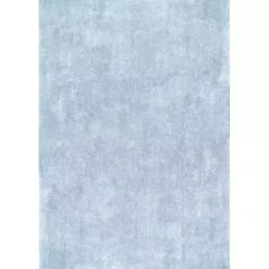 Whitlow Blue Shag Washable Area Rug, 8x10