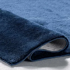Whitlow Navy Shag Washable Area Rug, 8x10