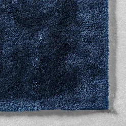 Whitlow Navy Shag Washable Area Rug, 8x10