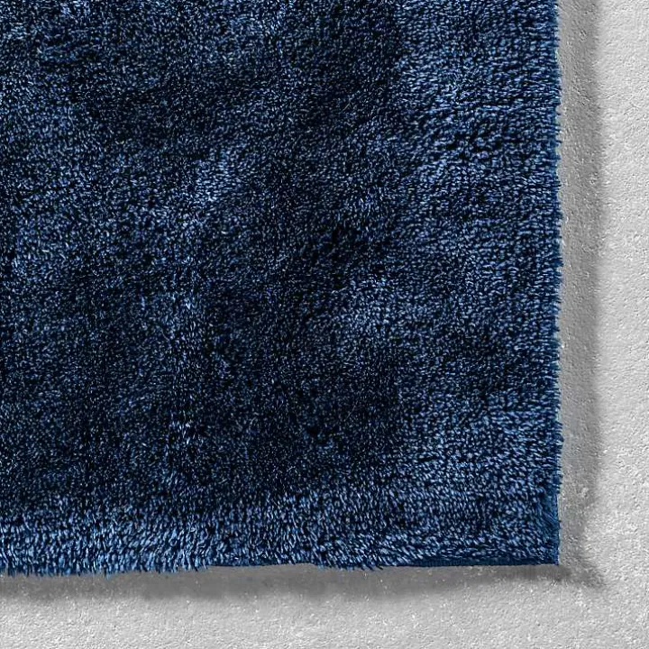 Whitlow Navy Shag Washable Area Rug, 8x10