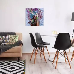 Woman in Bloom Purplicious Giclee Canvas Art Print