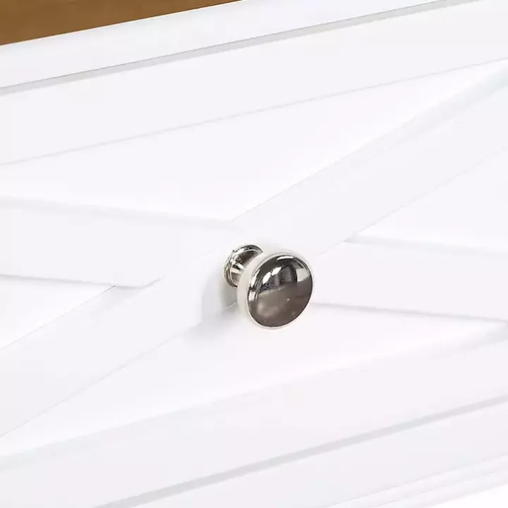 Wood & White Traditional Console Table