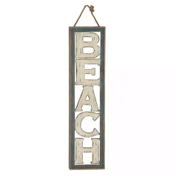 Wood Cut-Out Beach Hanging Wall Plaque
