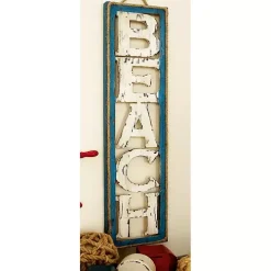 Wood Cut-Out Beach Hanging Wall Plaque