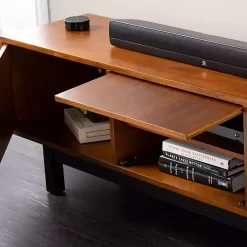 Wooden 3-Door Media Cabinet