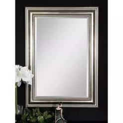 Wooden Silver Leaf Mirror