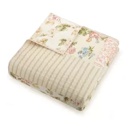 Yellow and Pink Patchwork Blooms Full/Queen Quilt