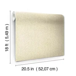 Yellow Textured Cross Woven Peel & Stick Wallpaper