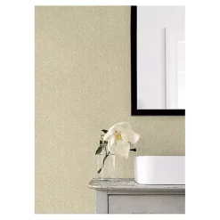 Yellow Textured Cross Woven Peel & Stick Wallpaper