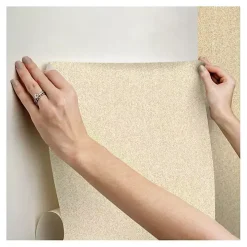 Yellow Textured Cross Woven Peel & Stick Wallpaper