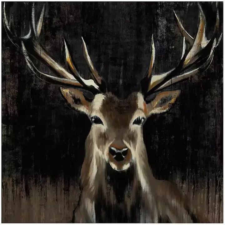 Young Buck Giclee Canvas Art Print, 30x30 in.