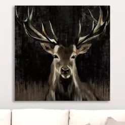 Young Buck Giclee Canvas Art Print, 30x30 in.