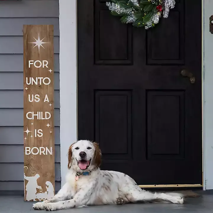 A Child is Born Porch Board