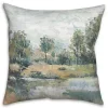 Abstract Landscape Painted Pillow