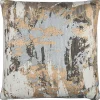 Abstract Metallic Foil Pillow