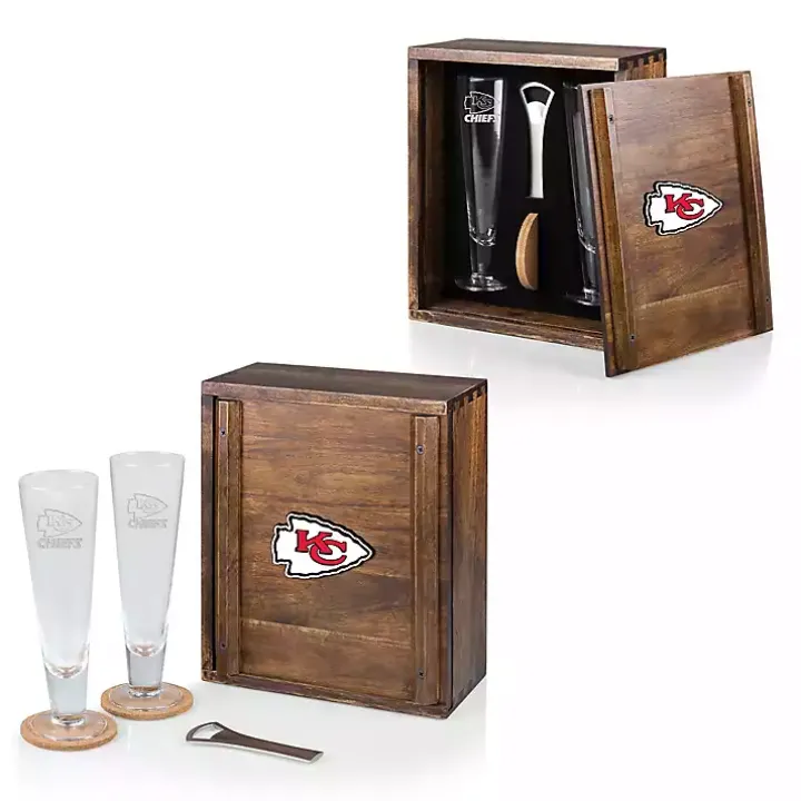 Acacia Kansas City Chiefs Beer Glass Set